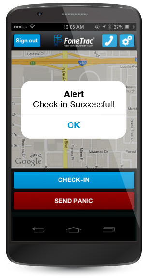 FoneTrac Travel Safety App