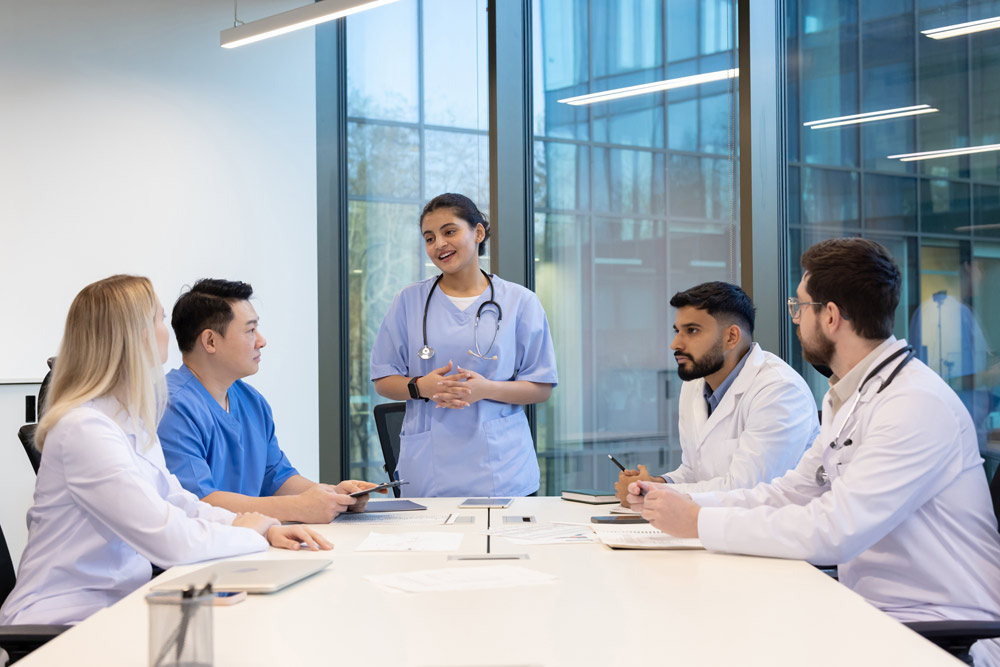 Medical Team Receiving a Security Briefing Before an Overseas Assignment