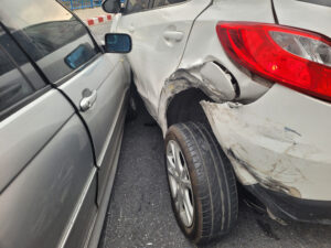 Traveling executive involved in car crash